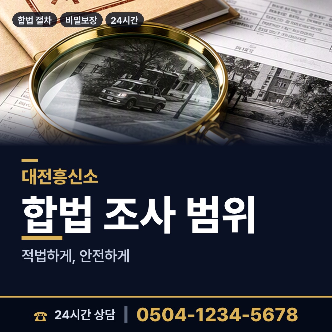 대전 문화2동 민간조사원 상담 안내